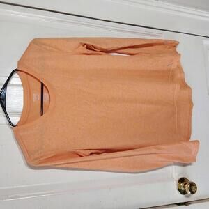 Danskin semi fitted orange long sleeve shirt M(8-10)